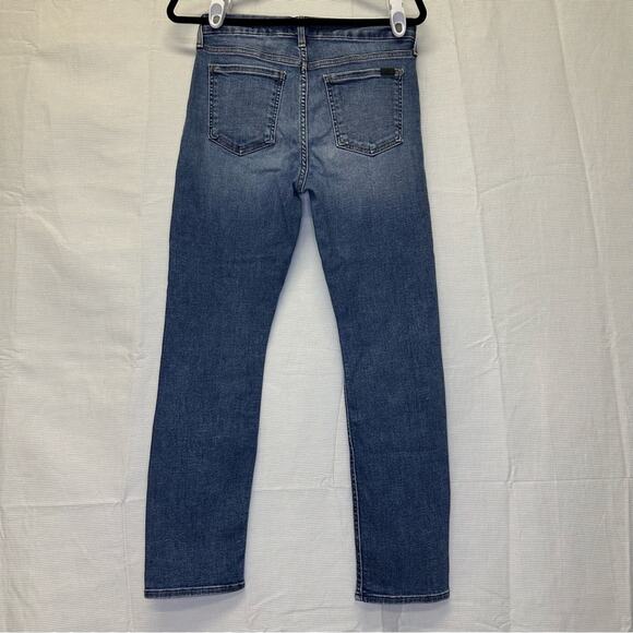 JEN7 by Seven for All Mankind Size 4 Slim Boyfriend Jeans Medium Blue Denim - Picture 3 of 7